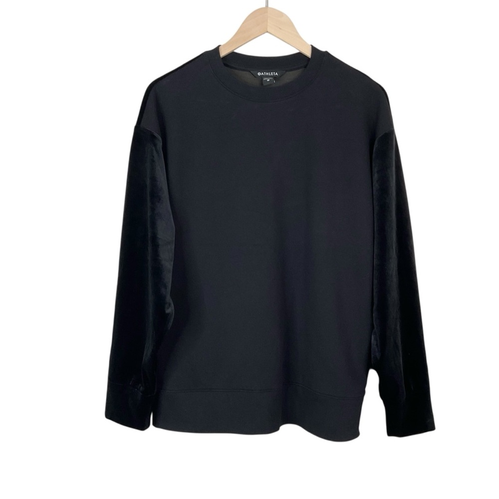 Athleta Retroplush Velvet Crewneck Sweatshirt Medium